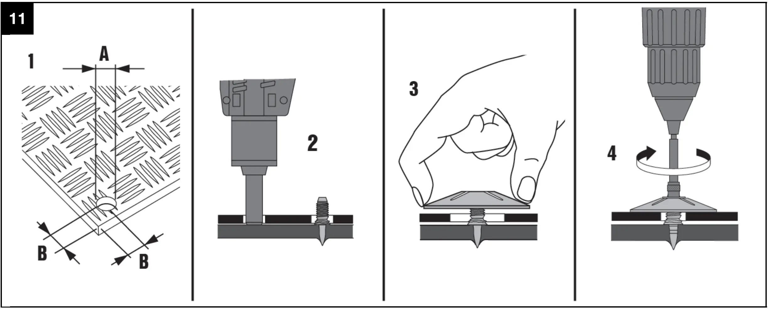 Driving The X-FCP Checker Plate Fasteners