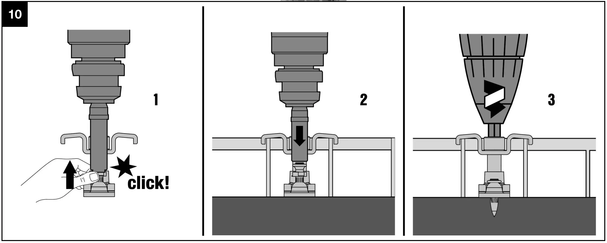 Driving The X-GR Grating Fasteners