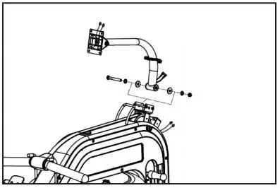 JLL AQUA 1 Water Rower Instruction Manual - Secure the monitor