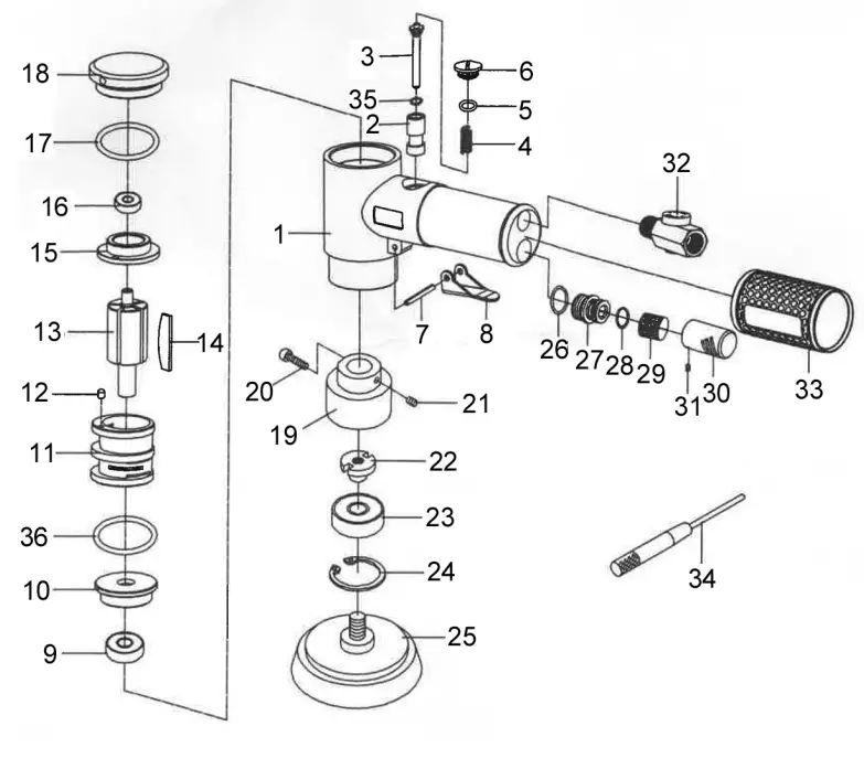 Clarke CAT220 3 Inch Angle Polisher-fig7