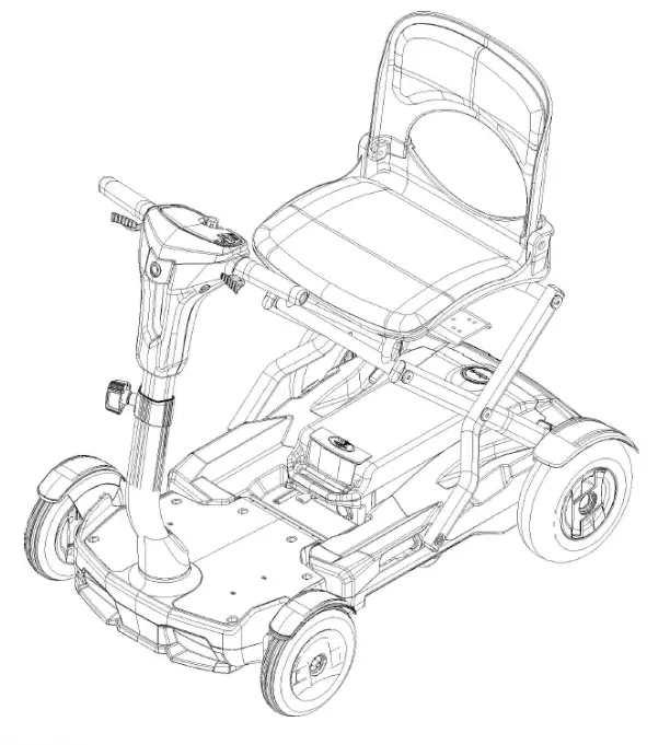 EV RIDER S11DL TeQno Folding Mobility Scooter -