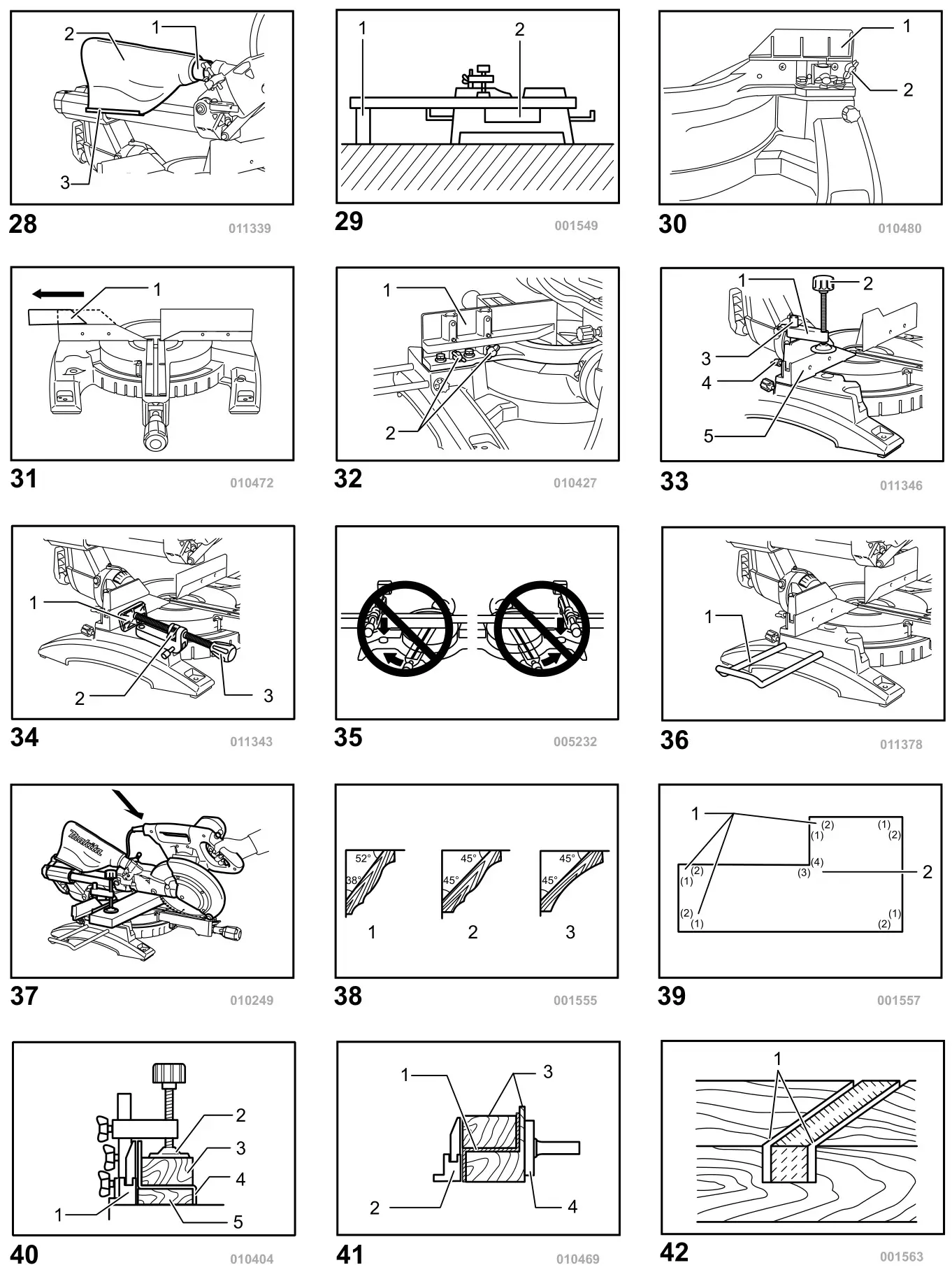 makita LS1018L Slide Compound Miter Saw - figure 28-42