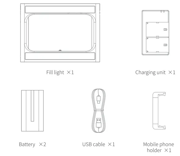 NEEWER A111 smartphone cage type LED light fig 1