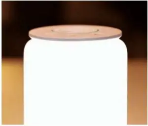 Flashing green light