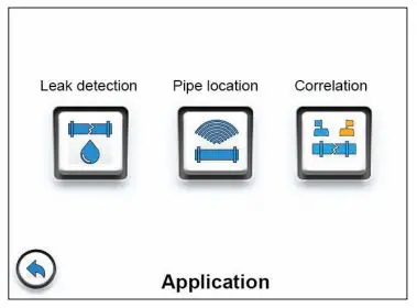 SEWERIN SeCorrPhon AC 200 Receiver - Application menu
