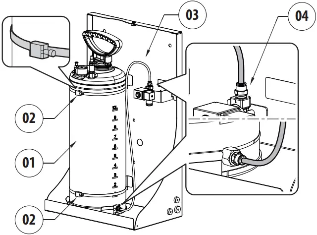 VIDEOTEC WASNX Washer Pump fig 11