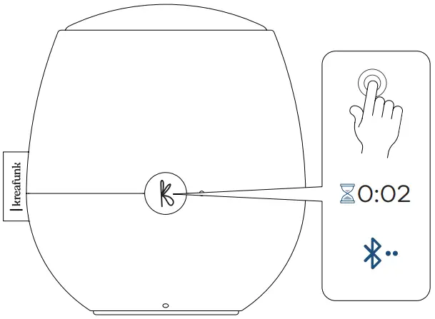 KREAFUNK aJAZZ Bluetooth Speaker - Manual bluetooth pairing 1