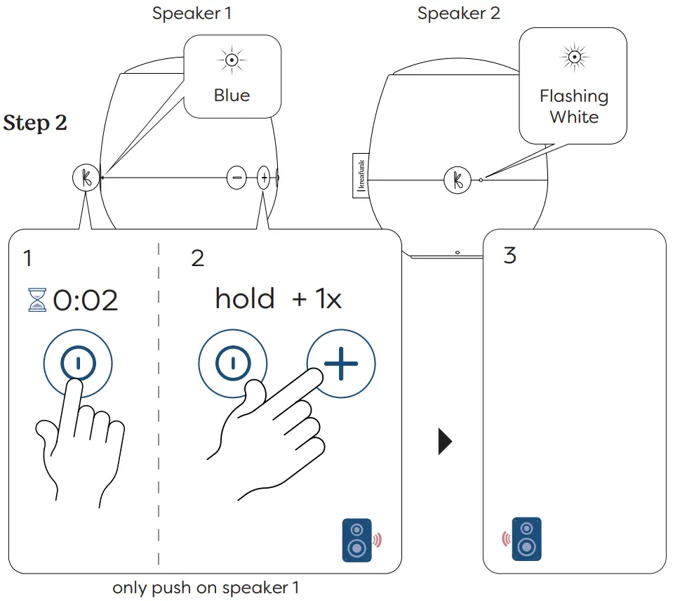 KREAFUNK aJAZZ Bluetooth Speaker - Stereo play TWS 2