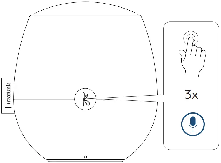 KREAFUNK aJAZZ Bluetooth Speaker - Voice assistant