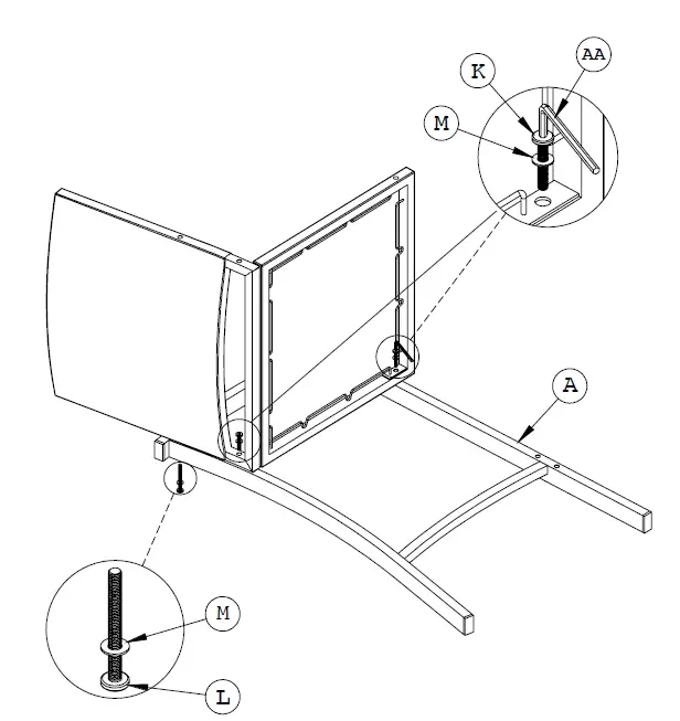 TDC USA INC 22502 3 Piece Wicker Bar Set 3
