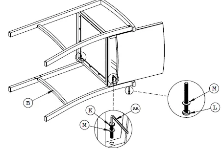 TDC USA INC 22502 3 Piece Wicker Bar Set 4