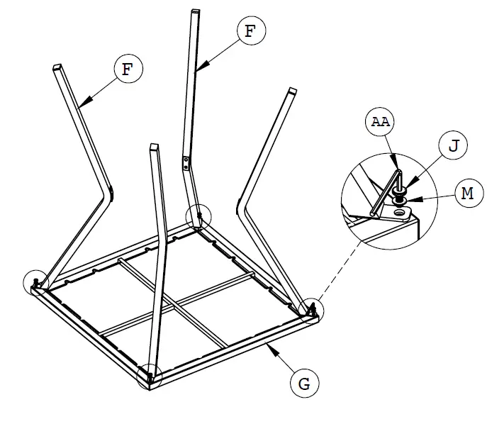 TDC USA INC 22502 3 Piece Wicker Bar Set 7