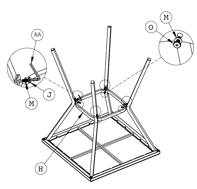 TDC USA INC 22502 3 Piece Wicker Bar Set 8