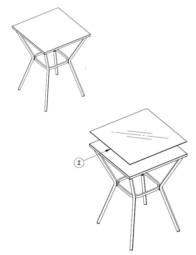TDC USA INC 22502 3 Piece Wicker Bar Set 9