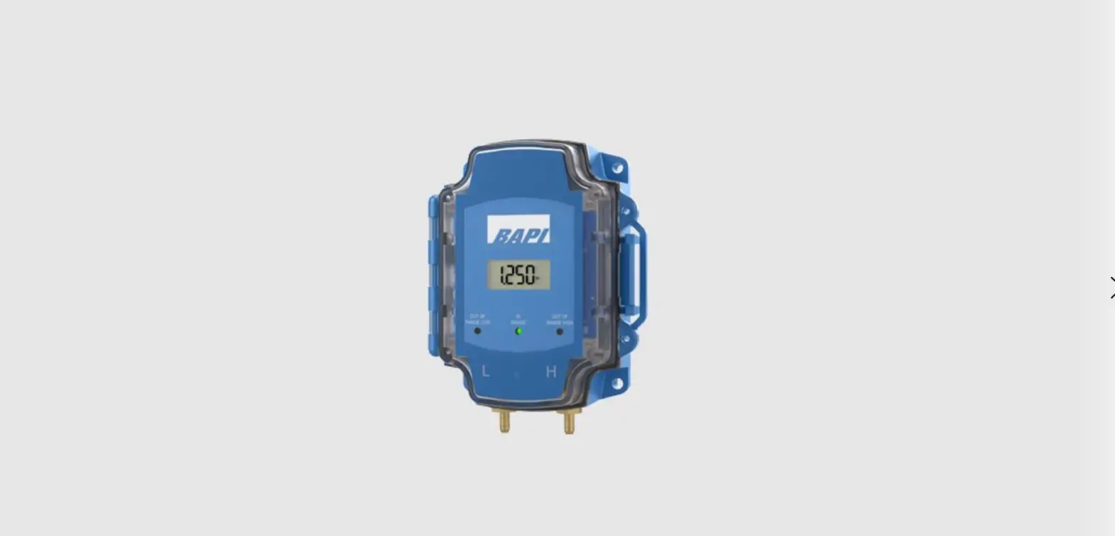 Bapi-box-ip66 Standard Range Zpm Zone Pressure Sensor In A Bapi-box Enclosure Instruction Manual Bapi-box-ip66 Standard Range Zpm Zone Pressure Sensor In A Bapi-box Enclosure Instruction Manual