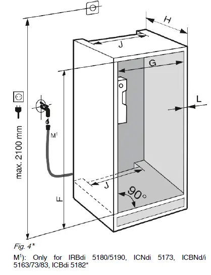 LIEBHERR ICNh 5173 Integrated Fridge Freezer fig 6