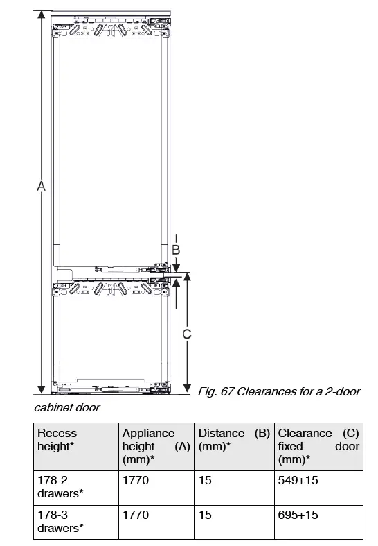 LIEBHERR ICNh 5173 Integrated Fridge Freezer fig 70