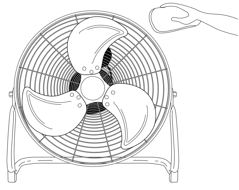 TROTEC TVM 11 Floor Fan - Positioning 3