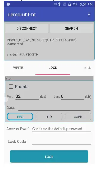 DIGITELLA SR7 UHF Mobile Terminal - Lock