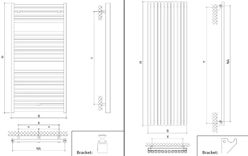 XIMAX-2816BTU-Gamba-Horizontal-Designer-Radiator-4