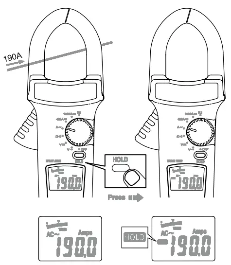 Megger DCM1500 True RMS AC DC Clamp Meter - Data Hold