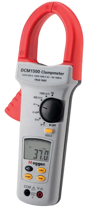 Megger DCM1500 True RMS AC DC Clamp Meter
