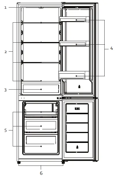 DOMO DO992BFK Refrigerator with Freezer-1