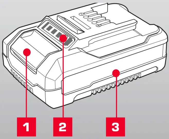 ozito PXBP 200 18V Lithium Ion 2.0Ah Battery- fig1