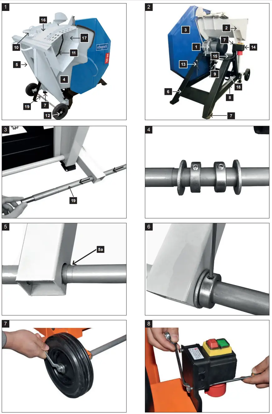 scheppach HS730 Firewood Cutting Saw - Figure 1