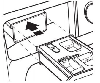 Washing Machines W11355369A Front Load Washer -dispenser back