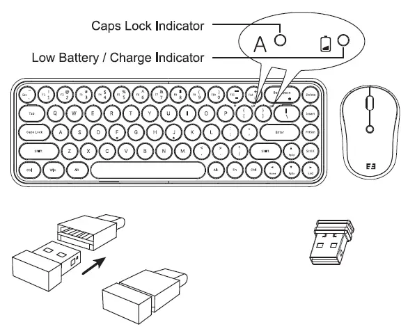 SEENDA JPX004 2.4G Wireless Portable Keyboard Mouse-01