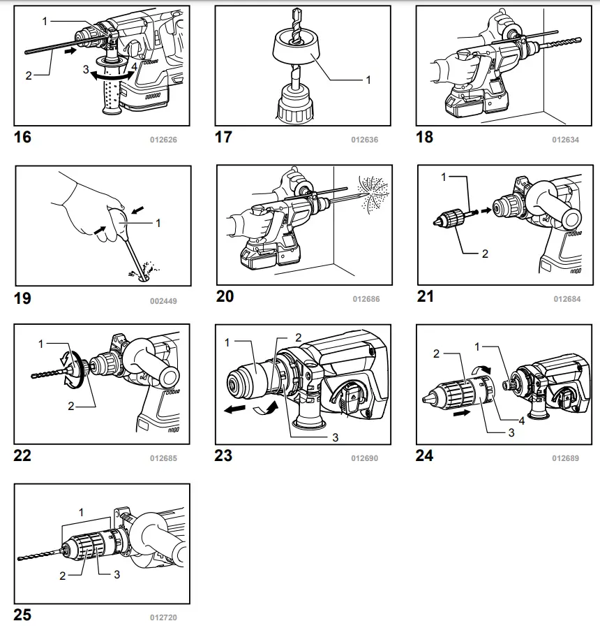 makita DHR243 Cordless Combination Hammer - Fig 3