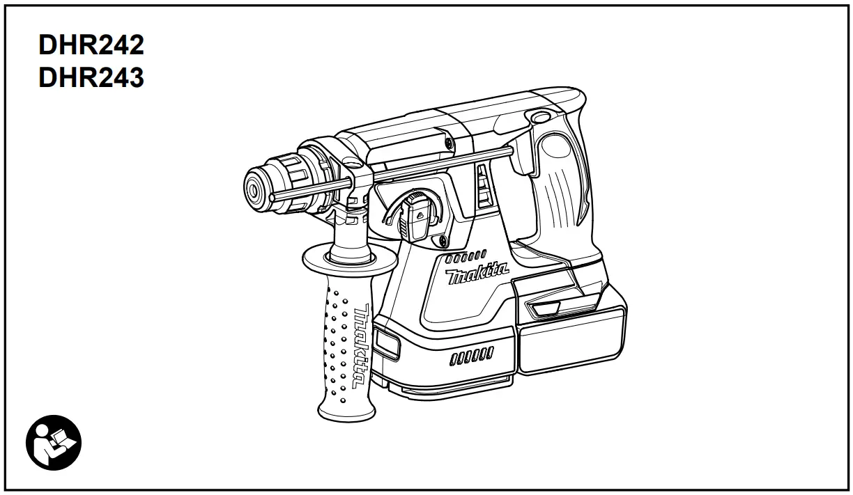 makita DHR243 Cordless Combination Hammer