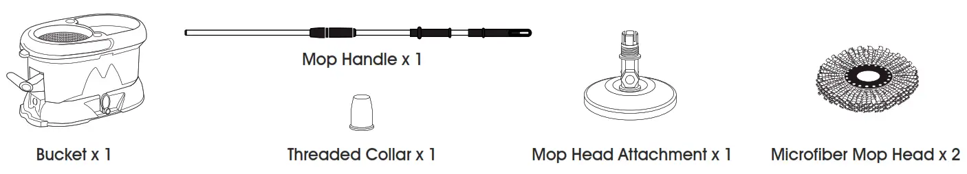 ULINE H-6526 Spin MOP System -PARTS