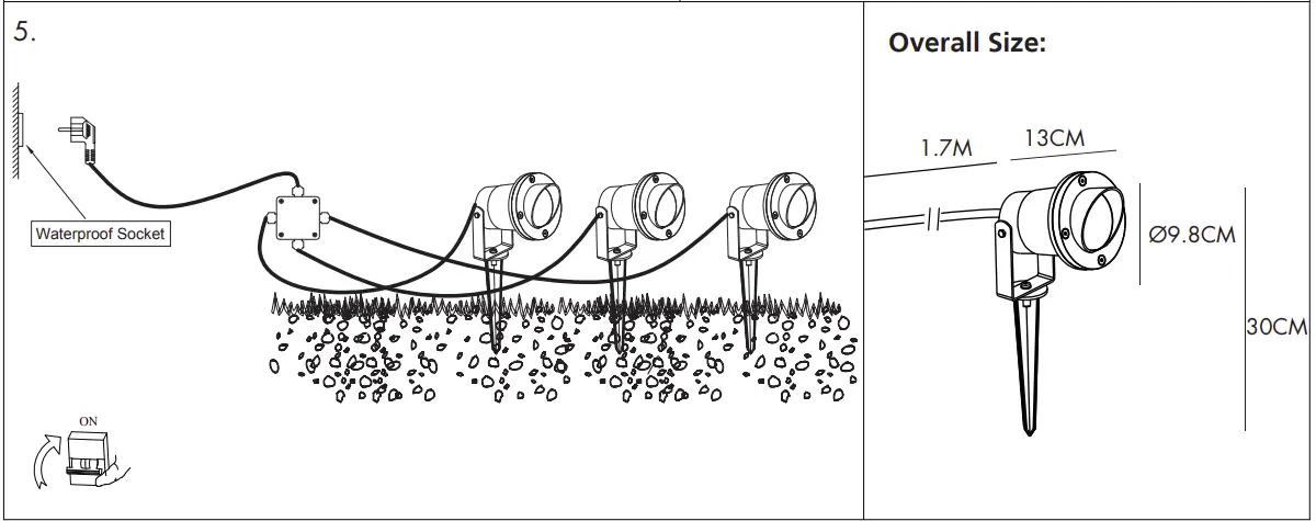 104088 Modern Rail System Spotlight Ceiling Spotlight Installation illustration