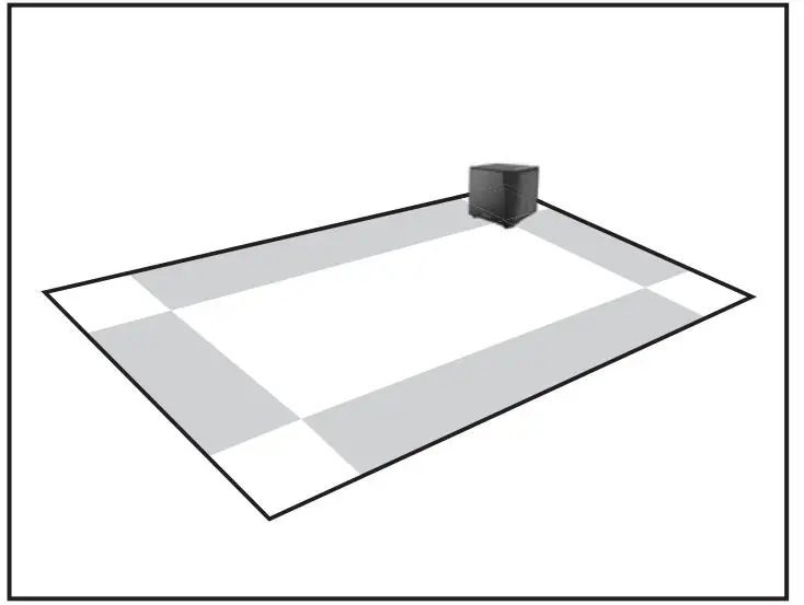 GoldenEar Technology 317SSUBX SuperSub X 1400w Dual-Plane Inertially Balanced Subwoofer - Corner Placement Should Be Avoided