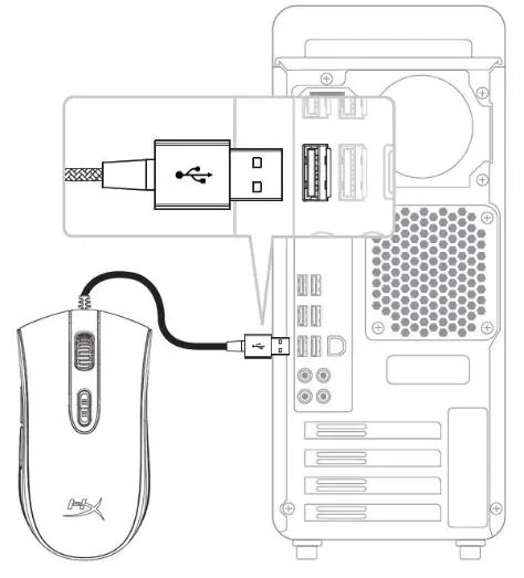 HYPERX Pulsefire Core RGB Gaming Mouse - Fig2