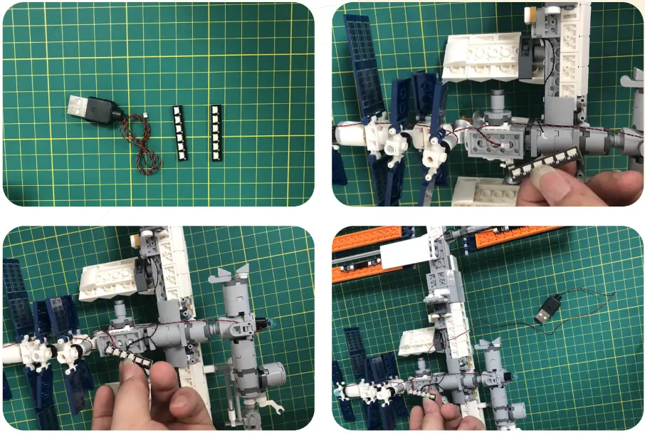 GAME OF BAICKS 21321 Light Kit for International Space Station - fig 9