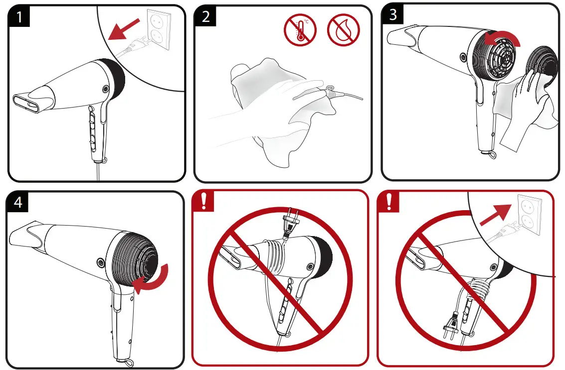 GRUNDIG HD 7081 Lonic Hair Dryer - Figure 3
