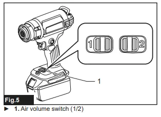 makita-DHG180-DHG181-Cordless-Heat-Gun-5