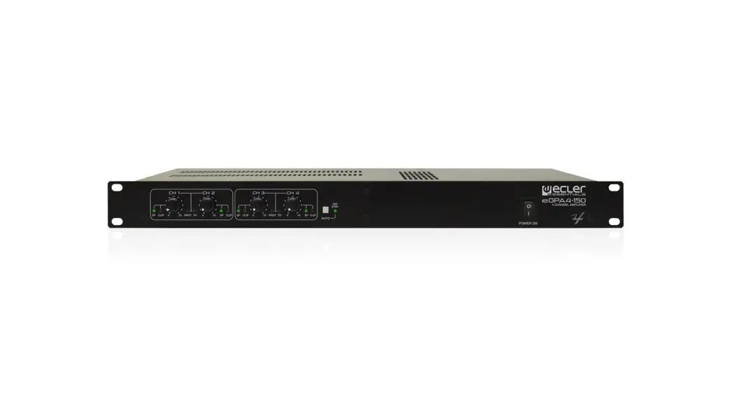 Ecler Egpa Series Multichannel Low Impedance Amplifiers User Manual