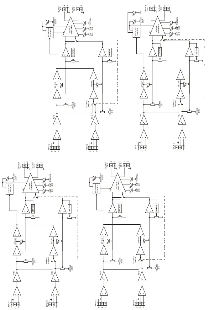 ecler eGPA Series Multichannel Low Impedance Amplifiers - Fig3