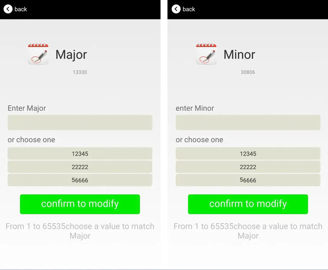 SKYLAB VDB01 Bluetooth Beacon - User service 2