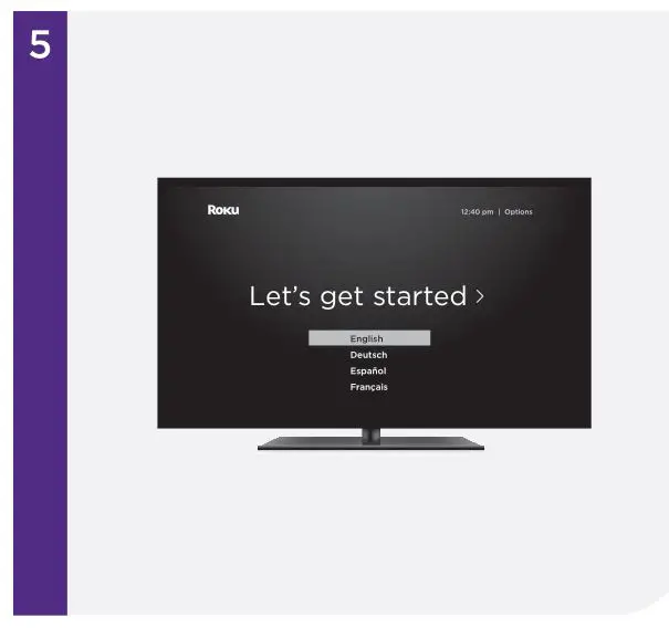 Roku RSS4K Streaming Stick 4K - Follow on-screen setup