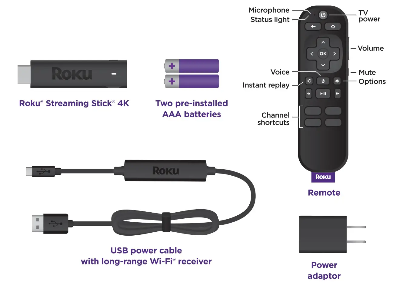 Roku RSS4K Streaming Stick 4K - overview