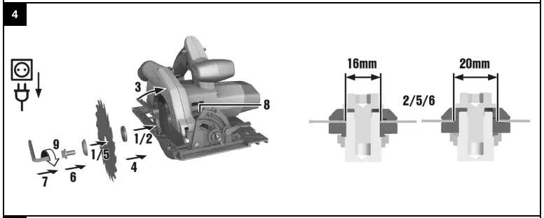 Install The Saw Blade