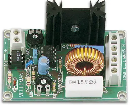 Velleman K8003 Dc Controlled Dimmer