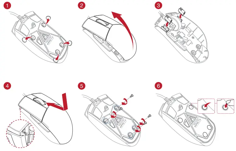 Replacing the switches