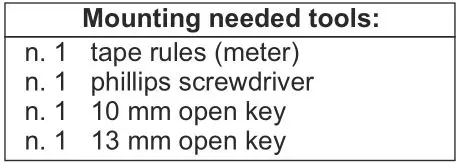 SIRIO 827 Omni Directional CB Antenna - Mounting needed tools