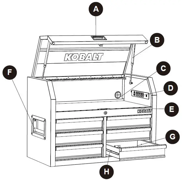 KOBALT SS22145 6 Drawer Chest-1